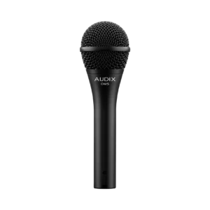 Micrófono vocal dinámico Audix OM5 negro vista frontal