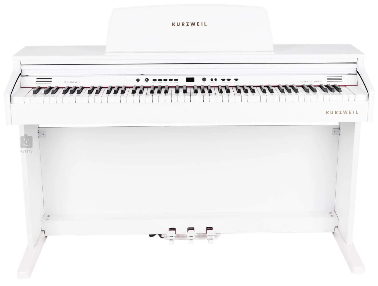 KURZWEIL PIANO KA130 TERMINADO EN COLOR CAFE Y BLANCO - Imagen 2