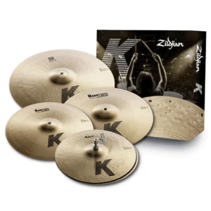 Set de platillos Zildjian K Zildjian, ideal para bateristas que buscan un sonido oscuro y complejo en sus actuaciones y grabaciones.