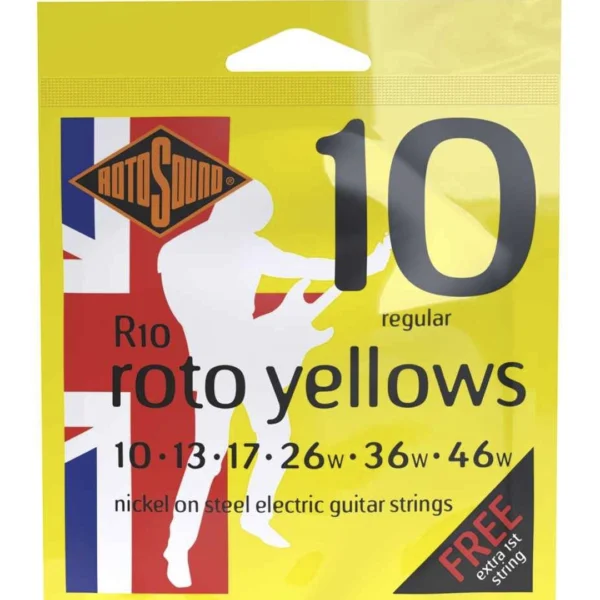 ROTOSOUND R10 ROTO YELLOW SET CUERDAS