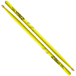 ZILDJIAN BAQUETAS 5A ACORN NEON YELLOW