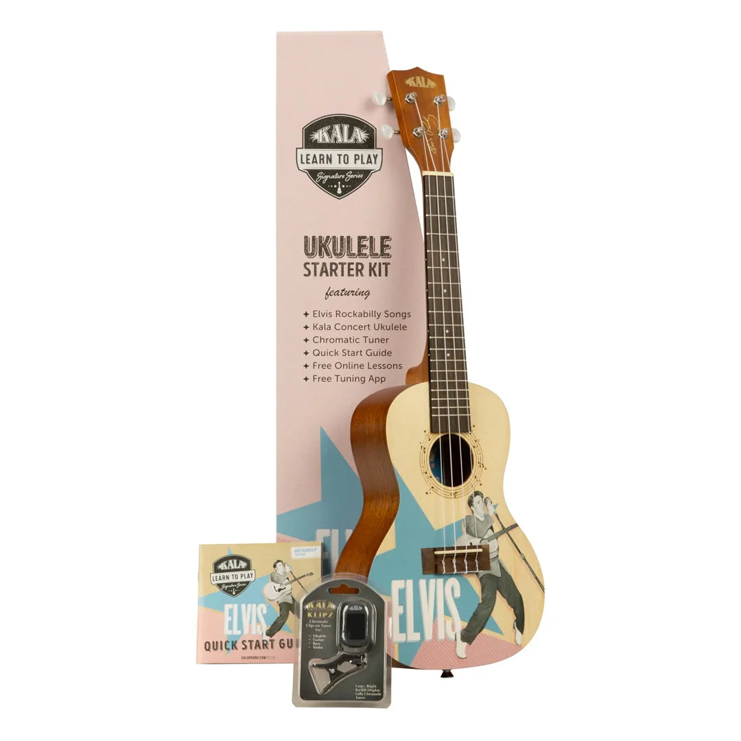 KALA UKELELE LEAR TO PLAY ELVIS ROCKABILLY CONCERT LTP-C-ERB