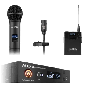 MICROFONO INALAMBRICO AUDIX COMBO DE MANO 0M2 Y MICROFONO DE SOLAPA L10