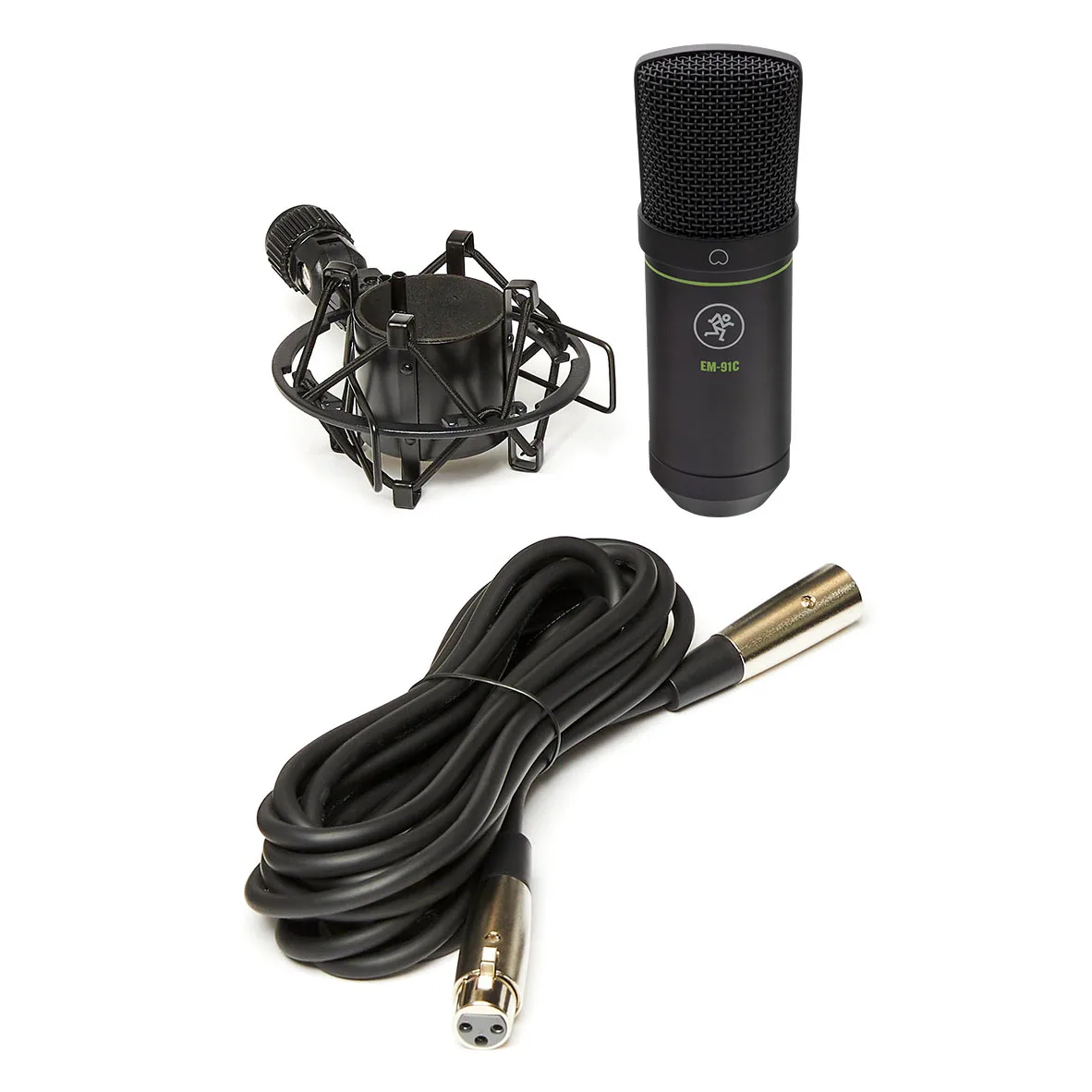 Mackie EM-91C con cable XLR y soporte antivibración