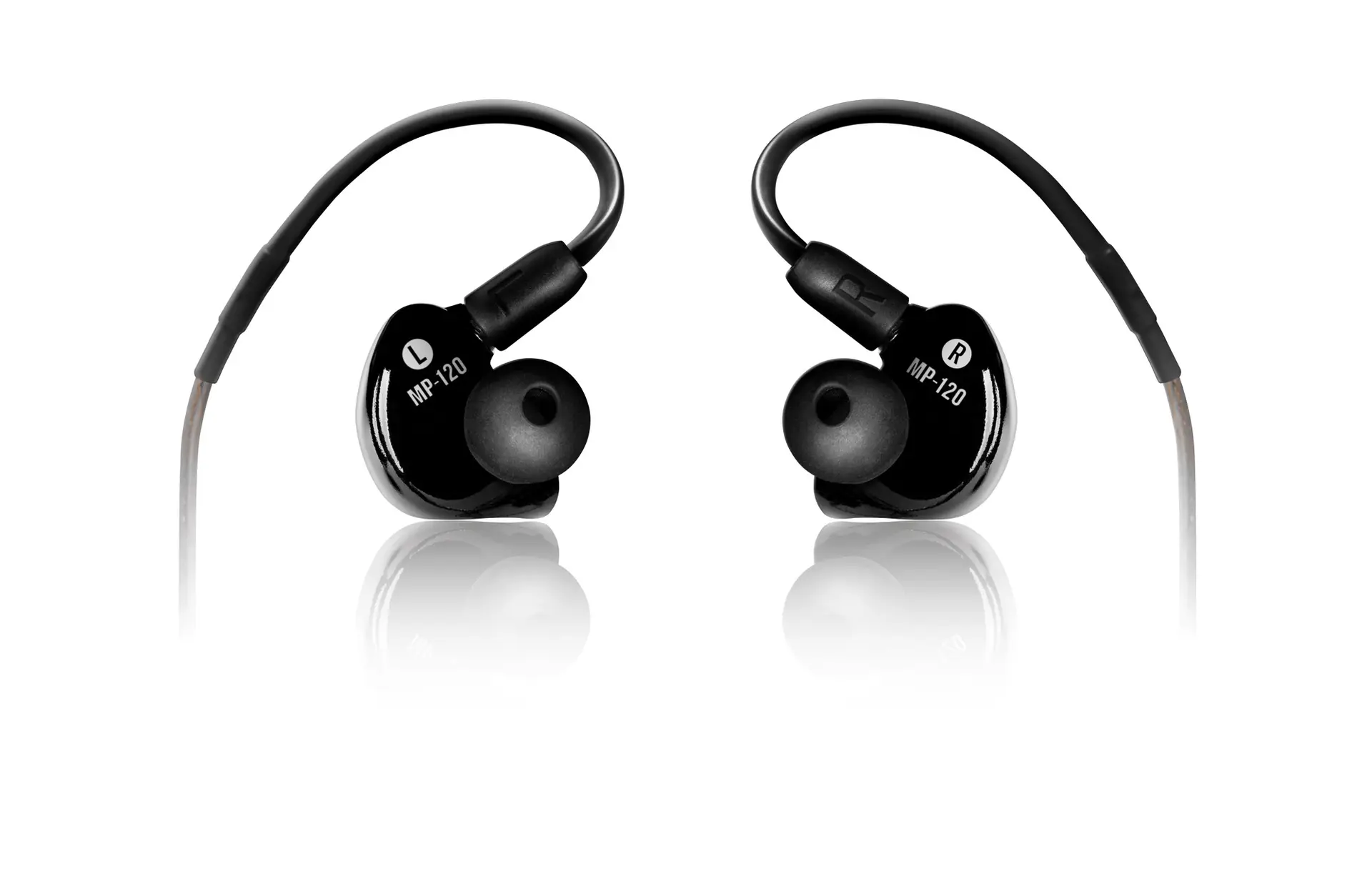 Vista interior de audífonos in-ear Mackie MP-120