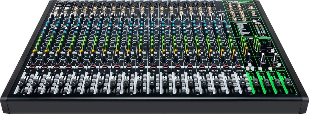 Consola USB Mackie ProFX22v3 de 22 canales vista frontal