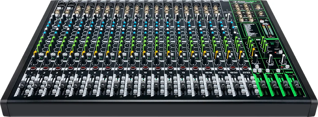 Consola USB Mackie ProFX22v3 de 22 canales vista frontal