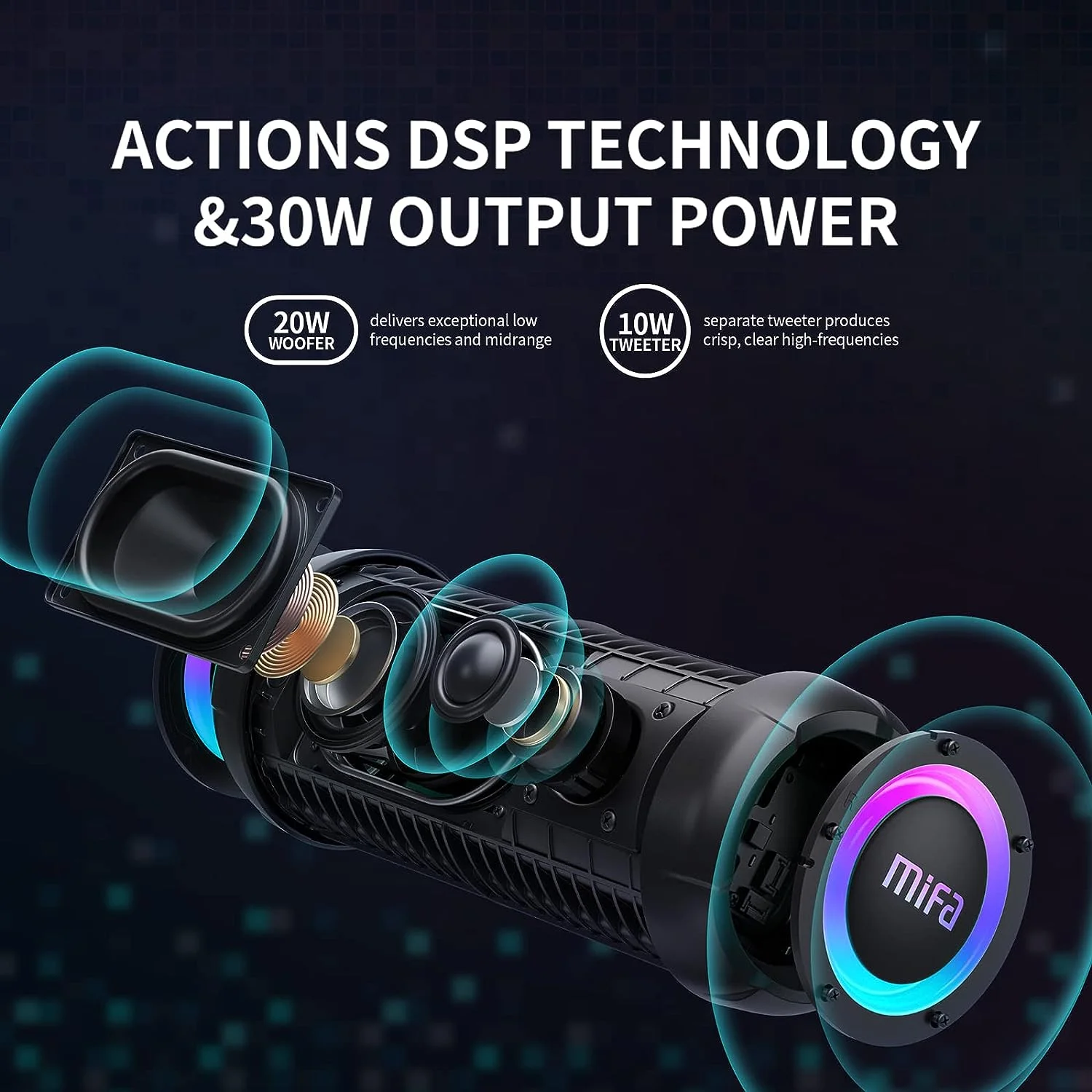 MIFA WILDROD PARLANTE BLUETOOTH PORTATIL - Imagen 3