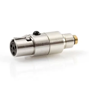 Adaptador DPA DAD6010, convierte MicroDot a XLR de 5 pines para conectar micrófonos DPA a sistemas de audio profesionales.