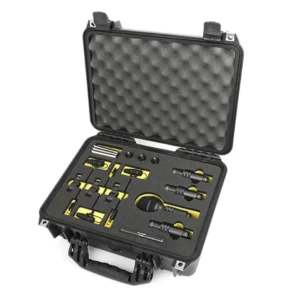 Kit DPA DDK4000 para batería, incluye micrófonos y accesorios para una captura de sonido excepcional.