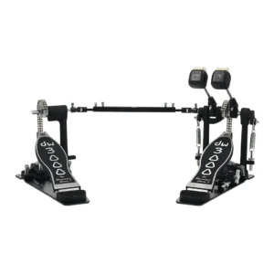 Doble pedal de bombo DW 3000 Series, diseñado para ofrecer precisión y durabilidad en la interpretación de batería.