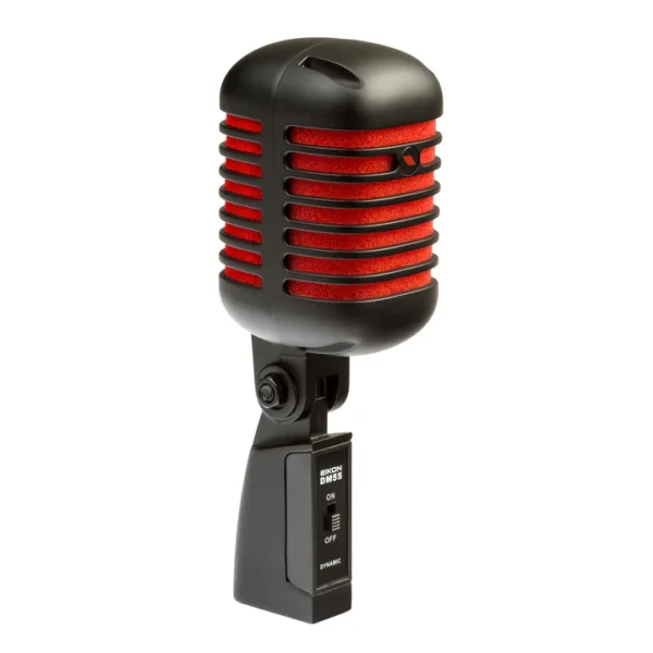 MICROFONO PROEL DM55V2RDBK VINTAGE DINAMICO MICRO V2 SATIN BK RED SPON