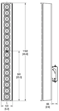 CAJA PARLANTE PASIVA PROFESIONAL QSC AD-S162T-WH BLANCA - Imagen 2