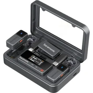 Micrófono Lavalier Inalámbrico Saramonic Air02 2.4GHz para Video, Podcast y Streaming