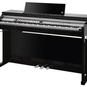 PIANO DIGITAL 88 TECLAS CON MUEBLE KURZWEIL CUP P1 BP COLOR NEGRO BRILLANTE BLACK POLISH