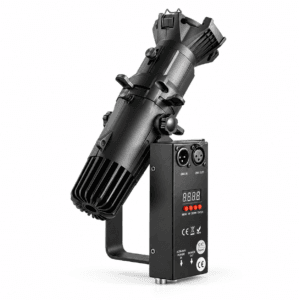 LED Mini Leko Light con entradas DMX y pantalla digital de control