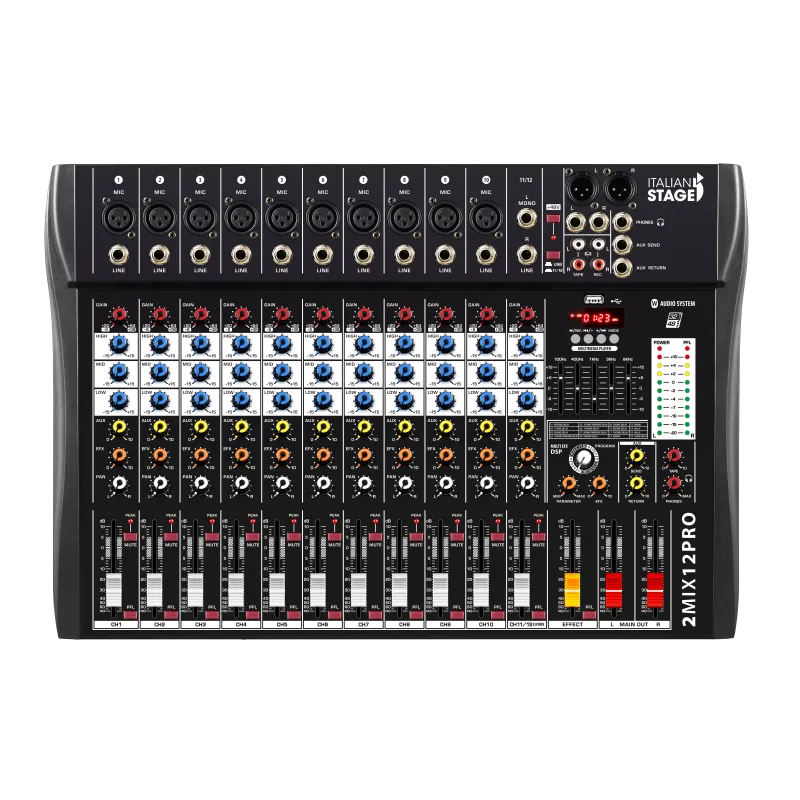 CONSOLA ANÁLOGA COMPACTA ITALIAN STAGE IS 2MIX12PRO
