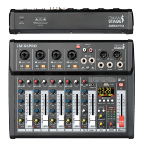 CONSOLA ANÁLOGA COMPACTA ITALIAN STAGE IS 2MIX6PRO