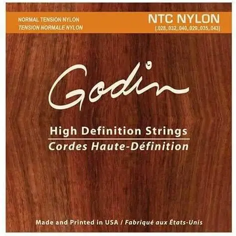 Cuerdas GODIN Nylon Normal Tension 9350 para guitarra.