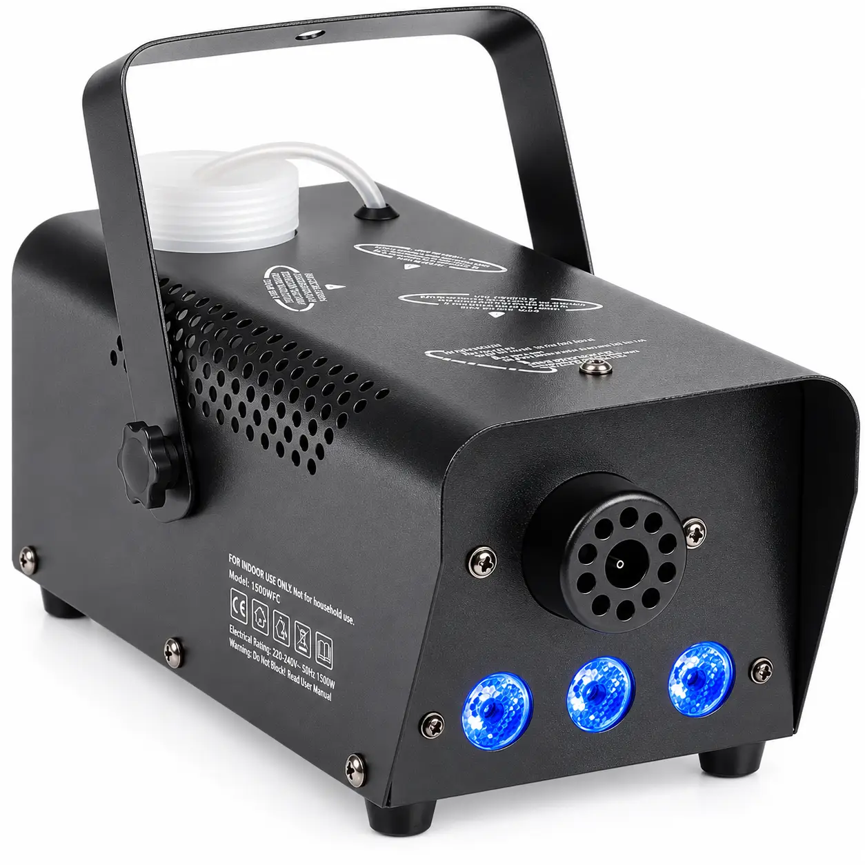 Cámara de Humo AL-109 con luces LED azules vista frontal lateral
