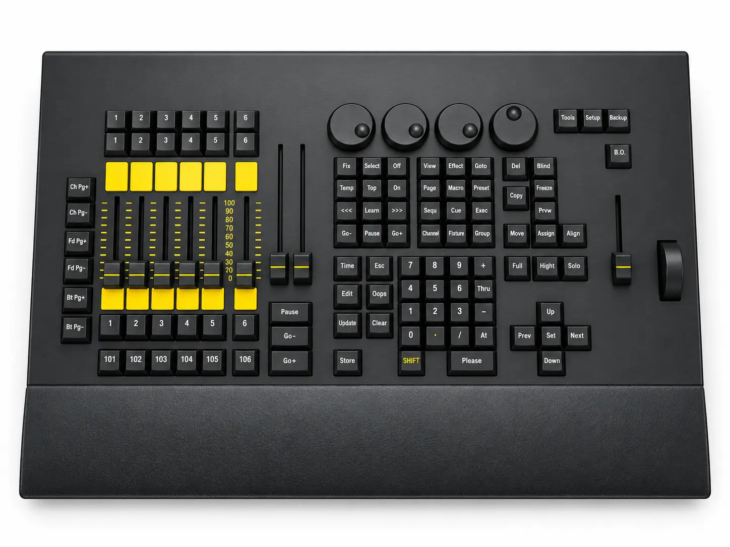 AURA LIGHTING AL-107 controlador profesional de iluminación DMX con faders