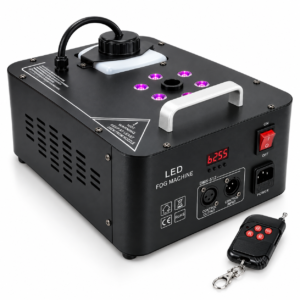 Máquina de humo vertical AURA LIGHTING AL-112 con control remoto y luces LED