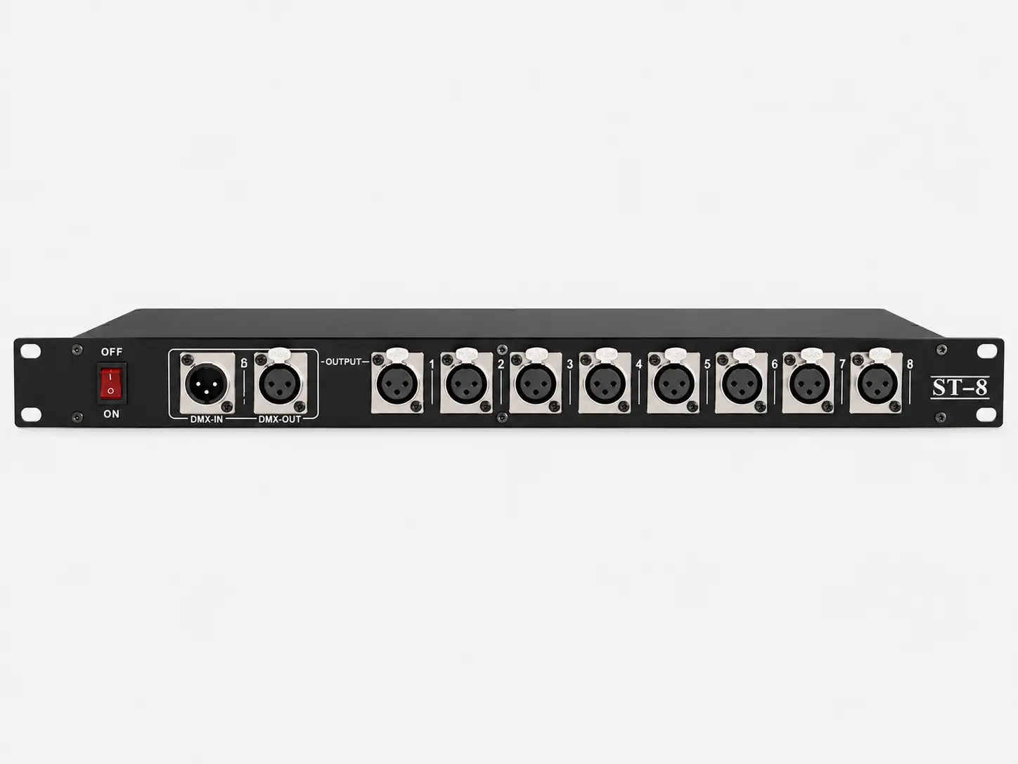 AURA LIGHTING AL-119 splitter DMX512 de rack con 8 salidas XLR