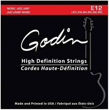 Cuerdas GODIN E12 Jazz Light de níquel para guitarra